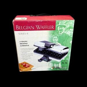 VillaWare Belgian Waffler Model 3300 Vintage Kitchen Appliance New Open Box